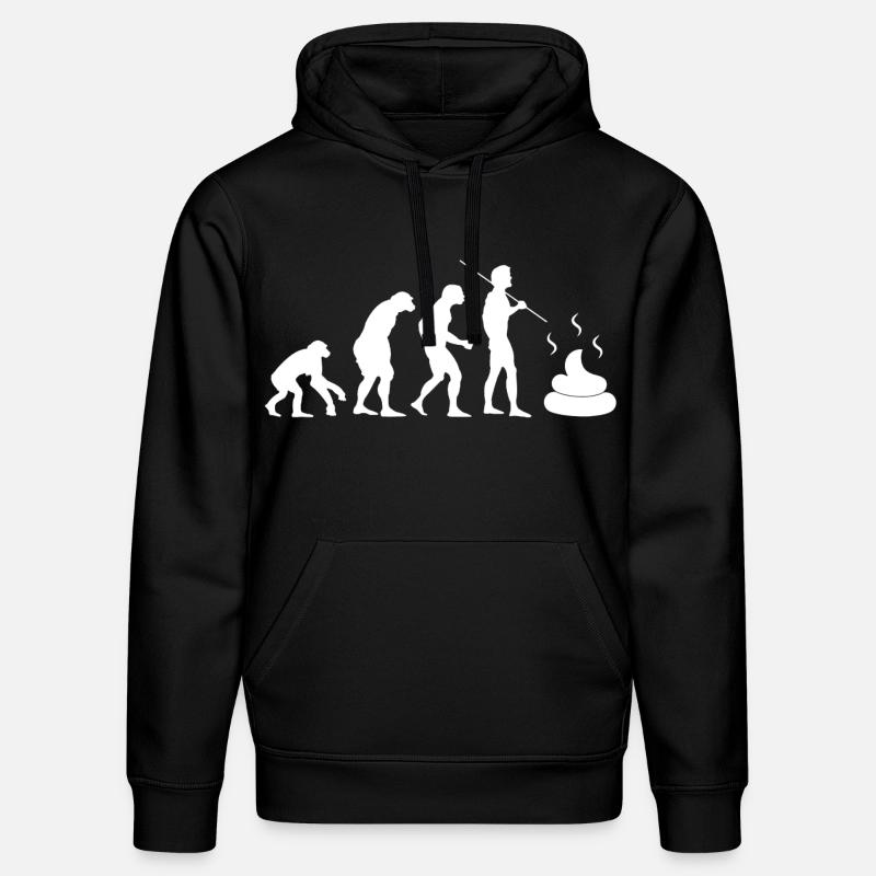 évolution intestinale - Sweat à capuche bio DRUMMER Stanley/Stella Unisexe - noir