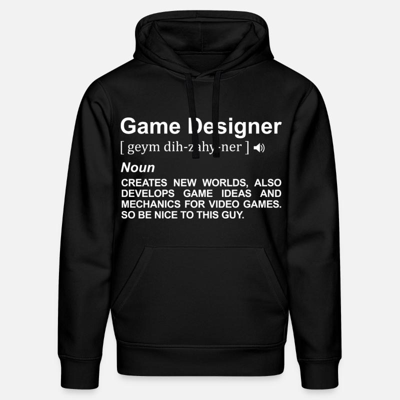 Signification du concepteur de jeu - Sweat à capuche bio DRUMMER Stanley/Stella Unisexe - noir