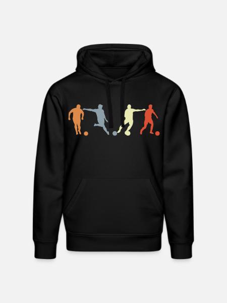 Soccer Player Drawing - Stanley/Stella DRUMMER Unisex Organic Hoodie - black