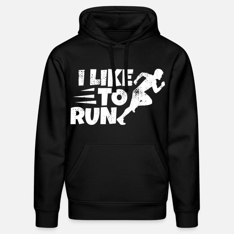 Drôle de coureur qui dit - Sweat à capuche bio DRUMMER Stanley/Stella Unisexe - noir
