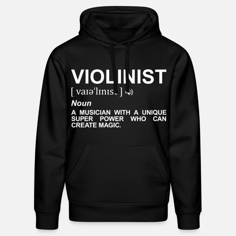 Dictionnaire du violoniste - Sweat à capuche bio DRUMMER Stanley/Stella Unisexe - noir