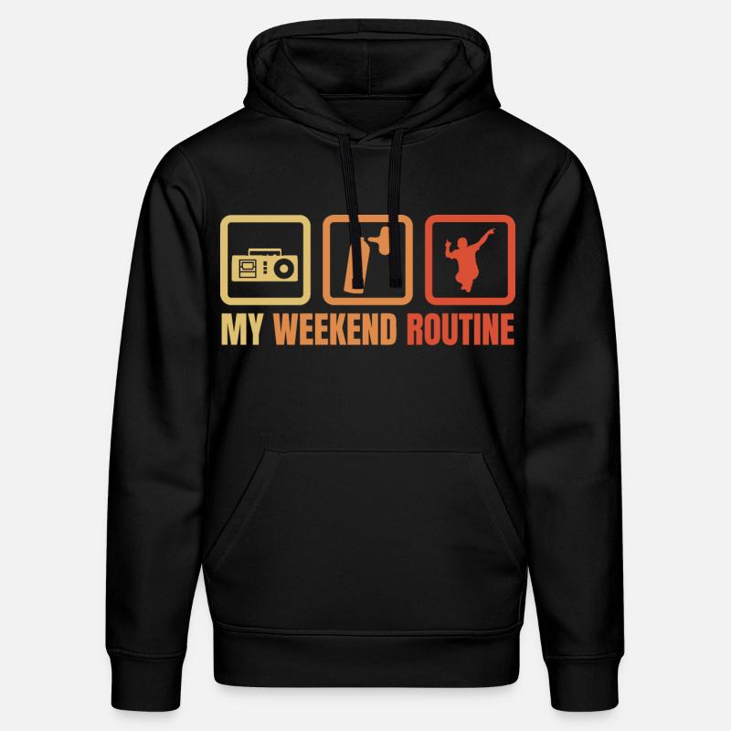 Routine du week-end Break Dancer - Sweat à capuche bio DRUMMER Stanley/Stella Unisexe - noir