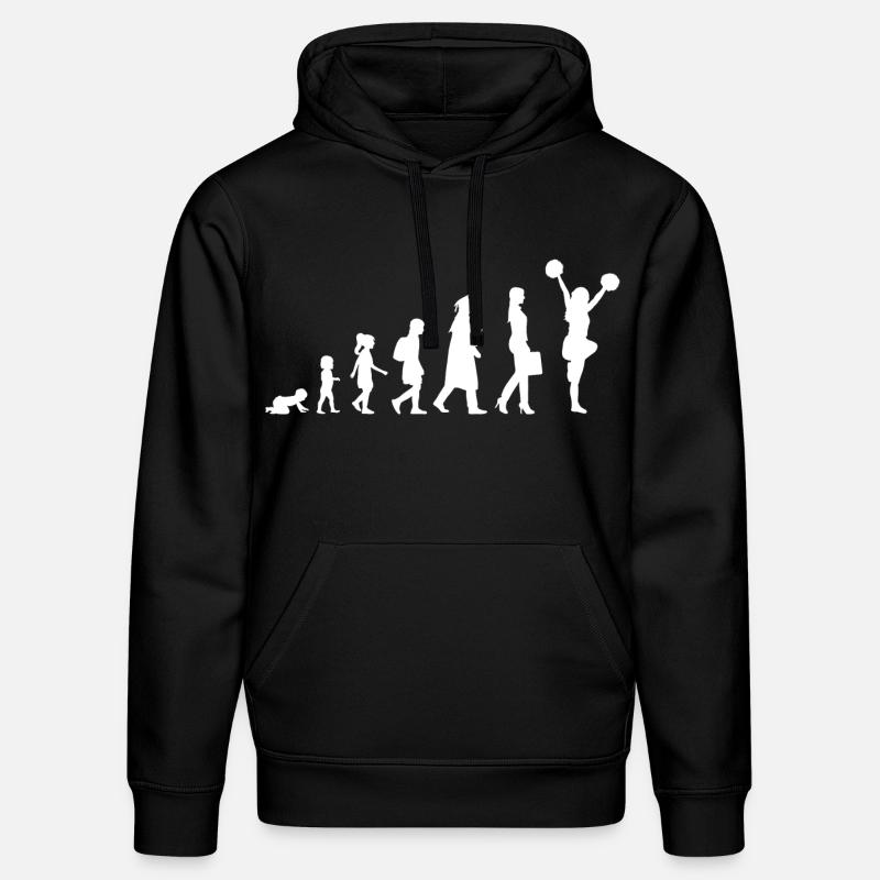 Évolution d’une pom-pom girl - Sweat à capuche bio DRUMMER Stanley/Stella Unisexe - noir