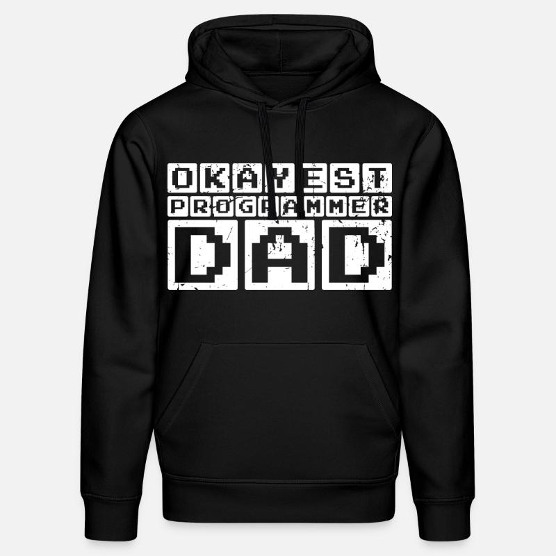 Okayest Programmeur Papa - Sweat à capuche bio DRUMMER Stanley/Stella Unisexe - noir