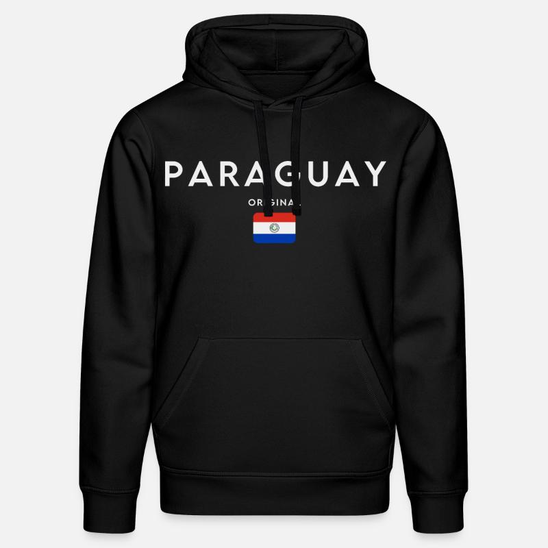Drapeau paraguayen, fierté paraguayenne - Sweat à capuche bio DRUMMER Stanley/Stella Unisexe - noir