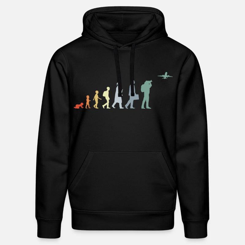 Flugzeugbeobachter Evolution - Stanley/Stella Unisex Bio-Hoodie DRUMMER  - Schwarz