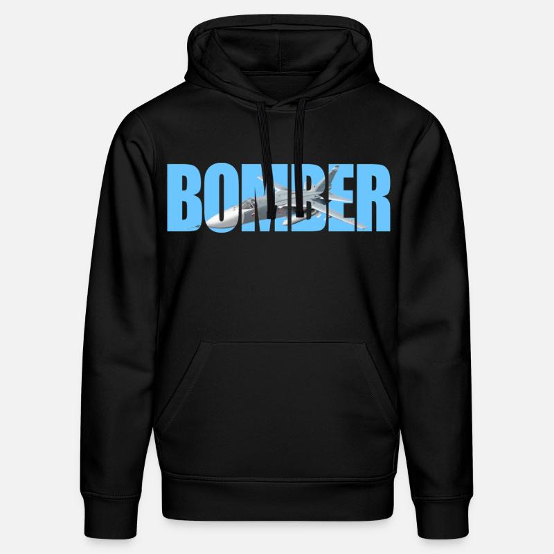 Bomber Su-24 - Stanley/Stella DRUMMER Unisex Organic Hoodie - black