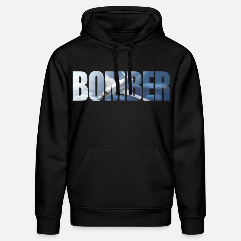 Bomber Tu-160 - Stanley/Stella DRUMMER Unisex Organic Hoodie - black