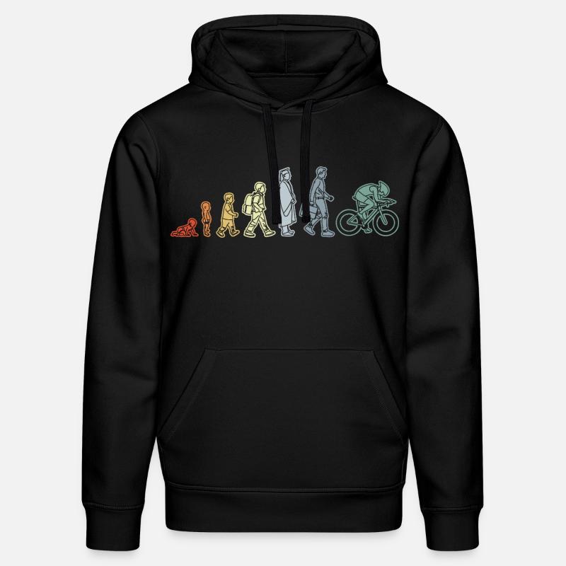 Radfahrer Evolution - Stanley/Stella Unisex Bio-Hoodie DRUMMER  - Schwarz