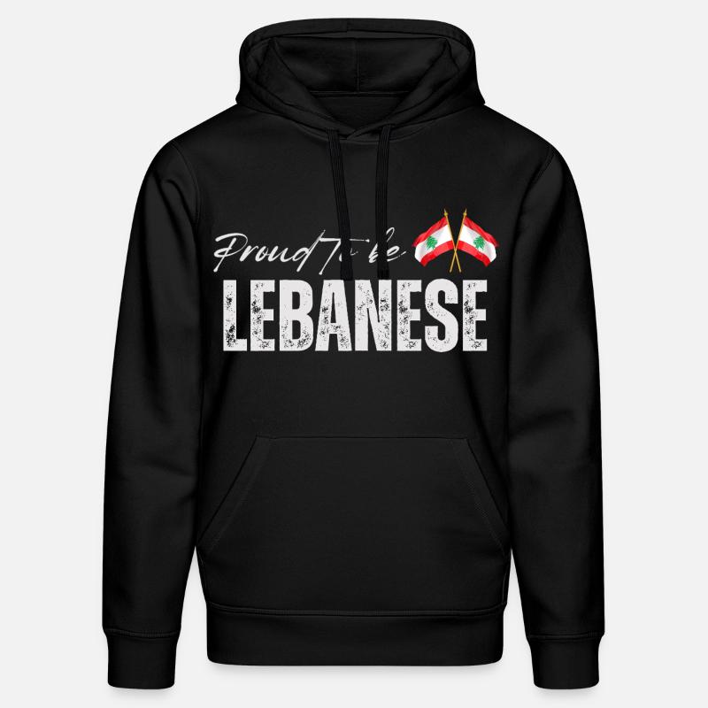 Libanais fier, j’aime le Liban - Sweat à capuche bio DRUMMER Stanley/Stella Unisexe - noir