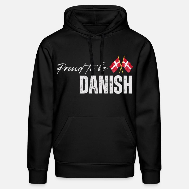 Stolzer Däne, ich liebe Dänemark - Stanley/Stella Unisex Bio-Hoodie DRUMMER - Schwarz
