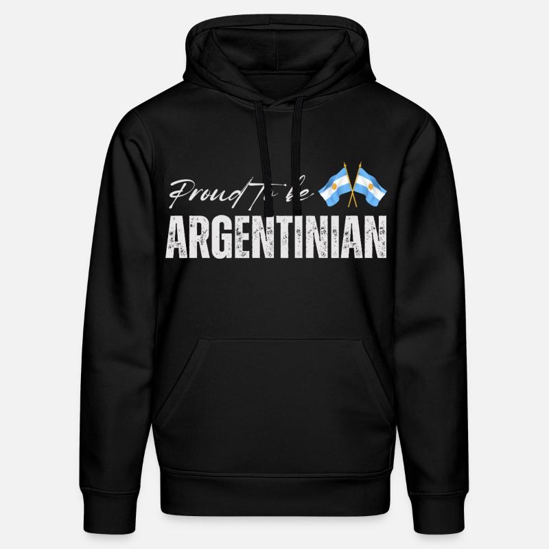 Fière Argentine, j’adore l’Argentine - Sweat à capuche bio DRUMMER Stanley/Stella Unisexe - noir