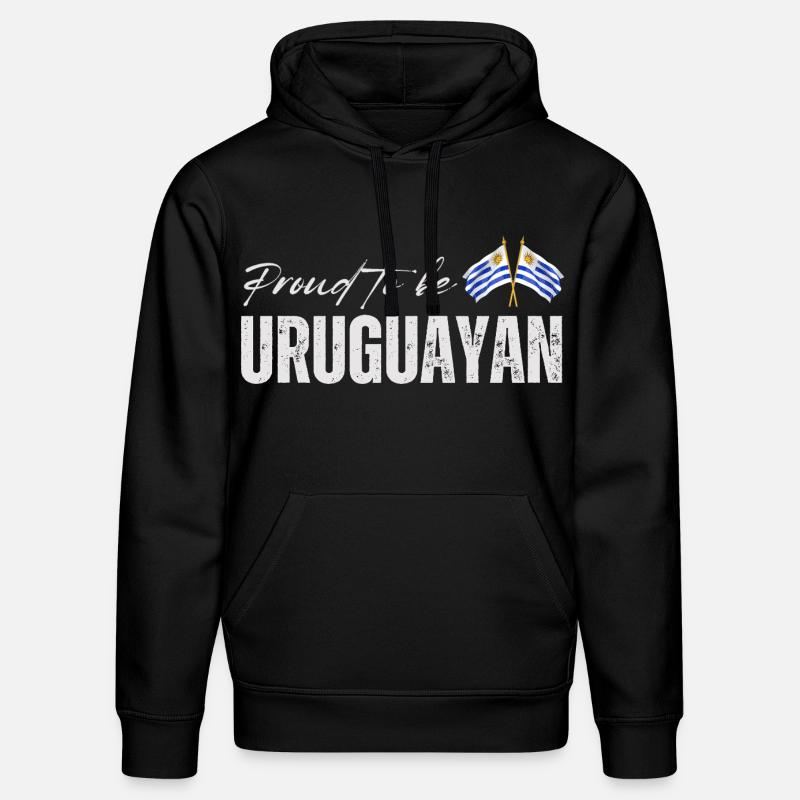 Fière Uruguayenne, j’adore l’Uruguay - Sweat à capuche bio DRUMMER Stanley/Stella Unisexe - noir