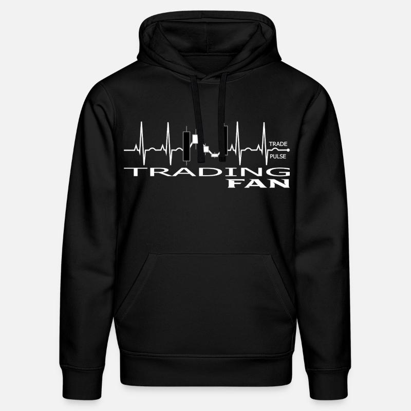 Pulse Trading Chart Design - Stanley/Stella Unisex Bio-Hoodie DRUMMER  - Schwarz