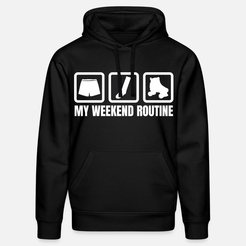 Ma routine du week-end - Sweat à capuche bio DRUMMER Stanley/Stella Unisexe - noir