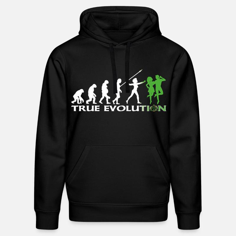 Evolution towards traditional Irish dance - Stanley/Stella DRUMMER Unisex Organic Hoodie - black