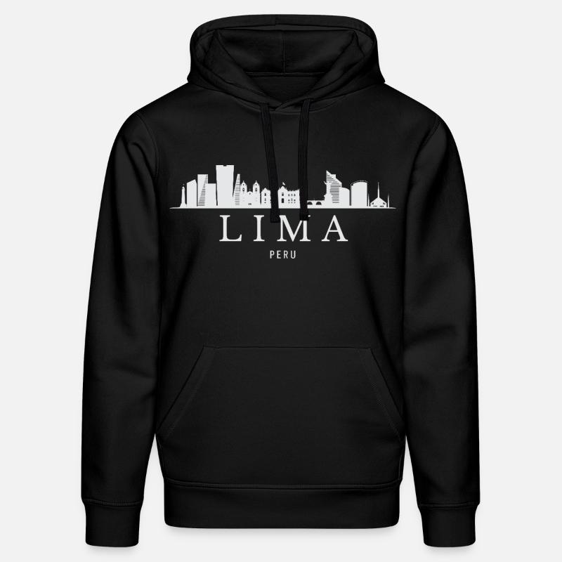 Lima Skyline, Lima Pérou - Sweat à capuche bio DRUMMER Stanley/Stella Unisexe - noir
