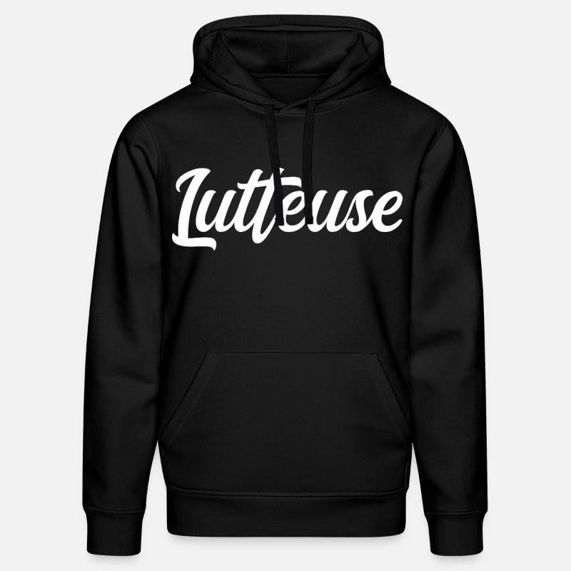 Lutteuse  - Sweat à capuche bio DRUMMER Stanley/Stella Unisexe - noir
