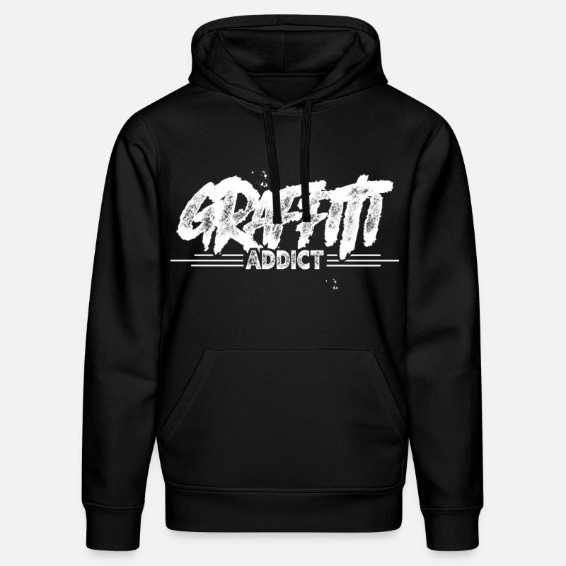 Graffiti - Sweat à capuche bio DRUMMER Stanley/Stella Unisexe - noir