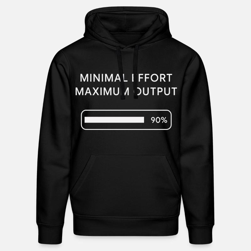 Effort minimum Rendement maximal - Sweat à capuche bio DRUMMER Stanley/Stella Unisexe - noir