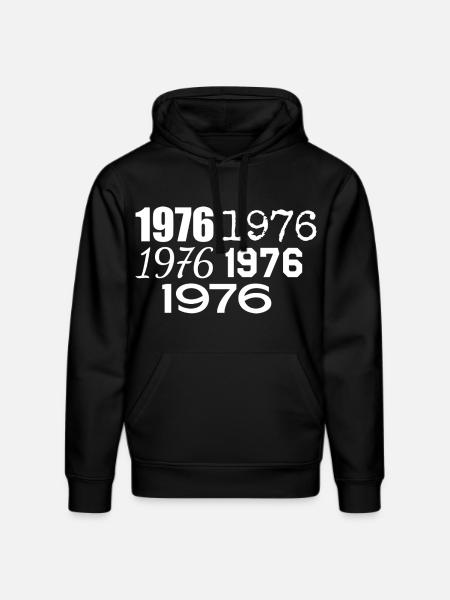 1976 - Stanley/Stella DRUMMER Unisex Organic Hoodie - black