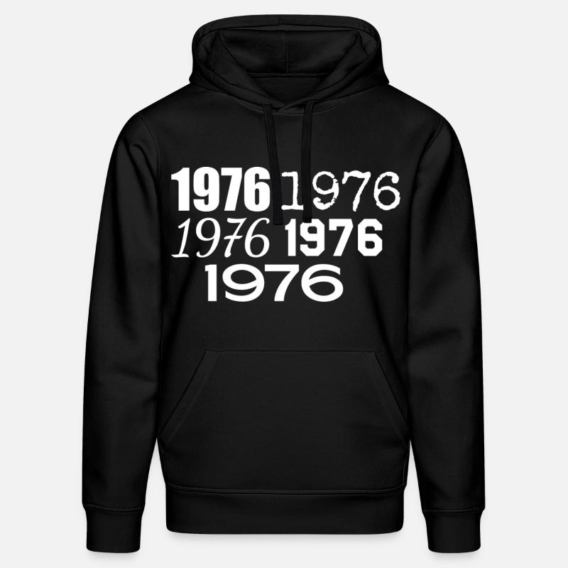 1976 - Stanley/Stella DRUMMER Unisex Organic Hoodie - black