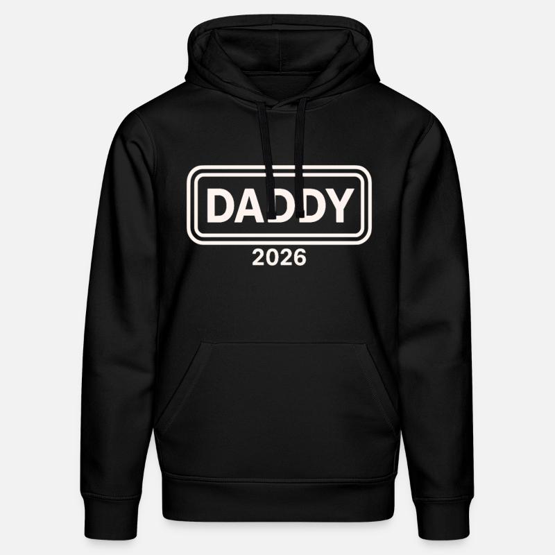 DADDY 2026 Stolzer werdender Vater - Stanley/Stella Unisex Bio-Hoodie DRUMMER - Schwarz