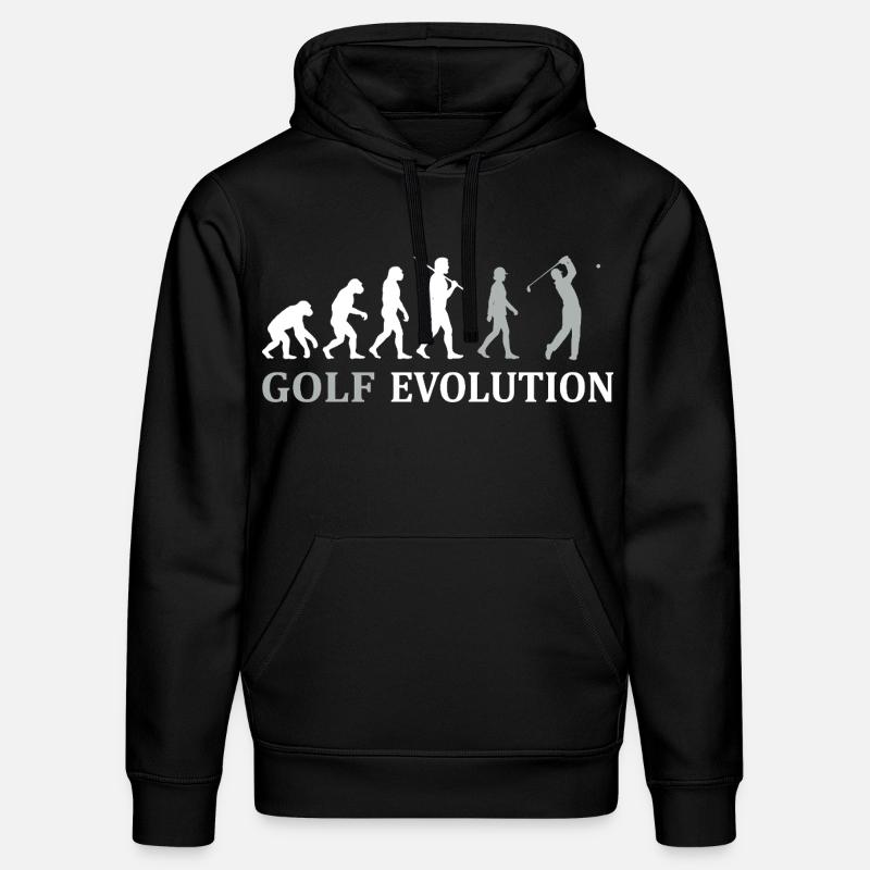 Golf Evolution – Das perfekte Golfer Geschenk - Stanley/Stella Unisex Bio-Hoodie DRUMMER - Schwarz