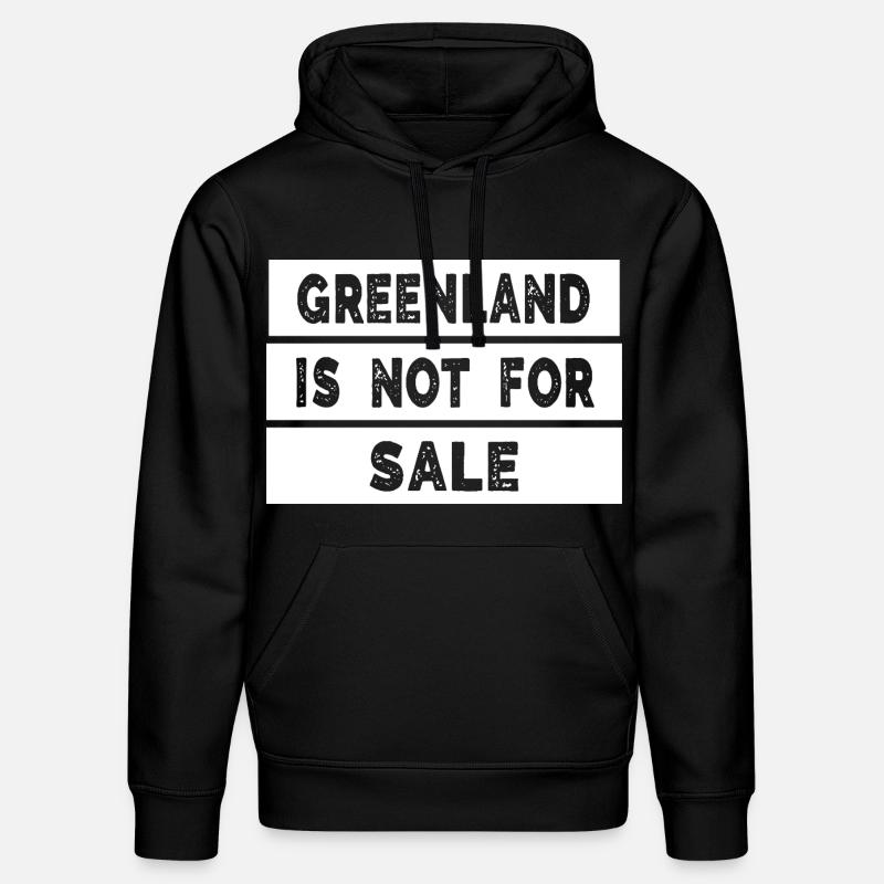 Le Groenland n’est pas à vendre - Sweat à capuche bio DRUMMER Stanley/Stella Unisexe - noir