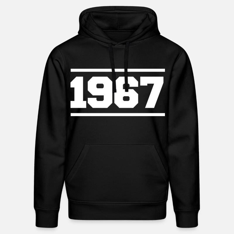 1967 Cadeau rétro 1967 - Sweat à capuche bio DRUMMER Stanley/Stella Unisexe - noir