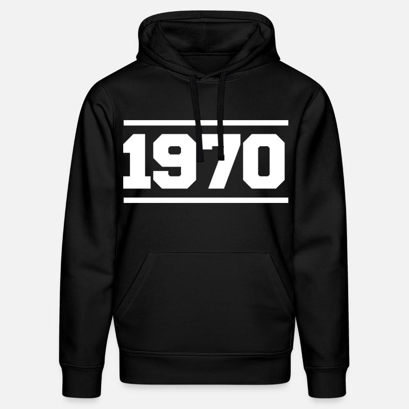 1970 - Sweat à capuche bio DRUMMER Stanley/Stella Unisexe - noir