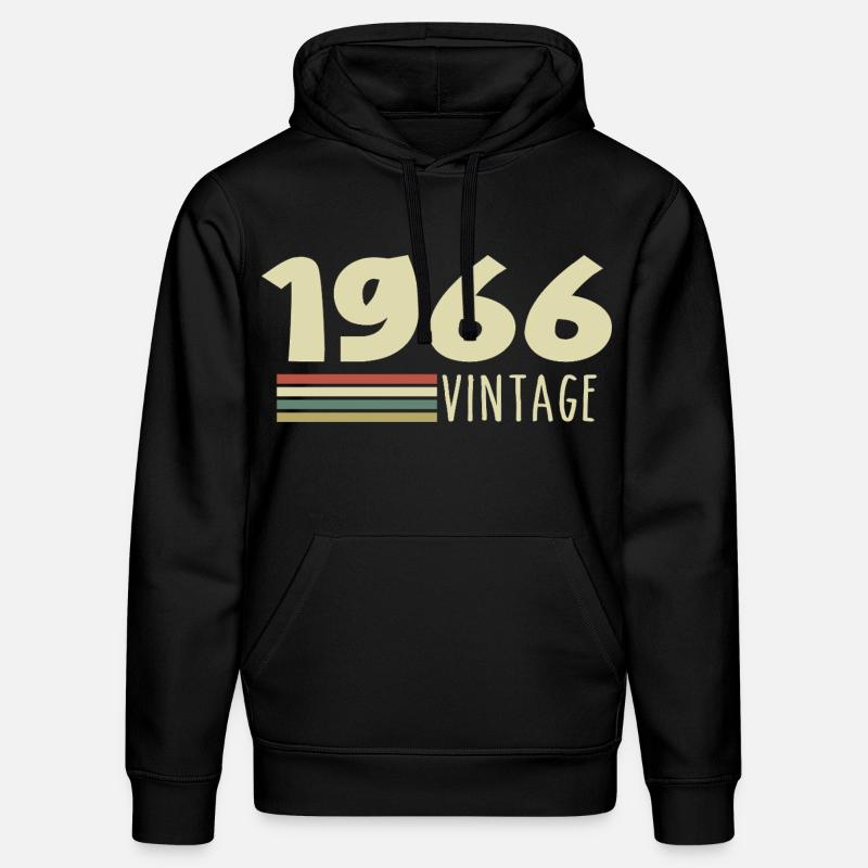 1966 Anniversaire 1966 - Sweat à capuche bio DRUMMER Stanley/Stella Unisexe - noir