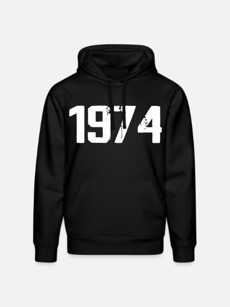 1974 - Awesome since 1974 - Stanley/Stella DRUMMER Unisex Organic Hoodie - black