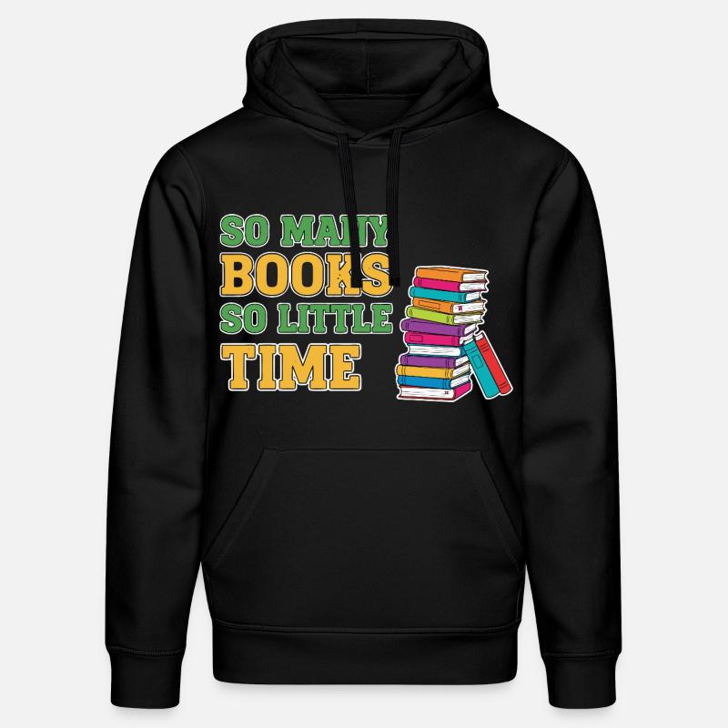 Bücherwurm Lesen Buch - Stanley/Stella Unisex Bio-Hoodie DRUMMER  - Schwarz