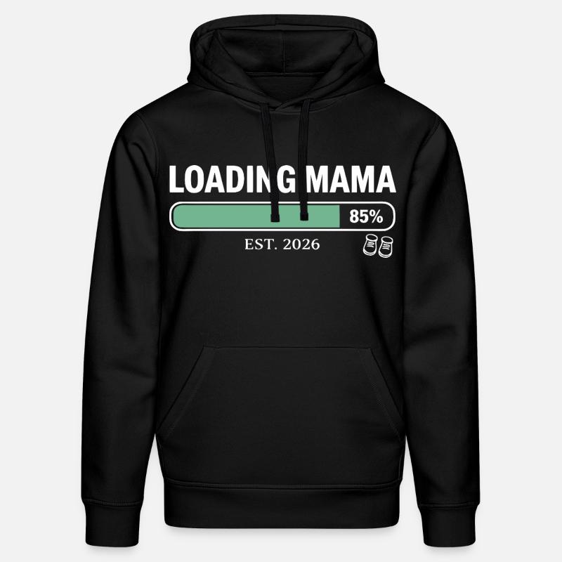 Loading Mama 2026 Schwangerschaft - Stanley/Stella Unisex Bio-Hoodie DRUMMER  - Schwarz