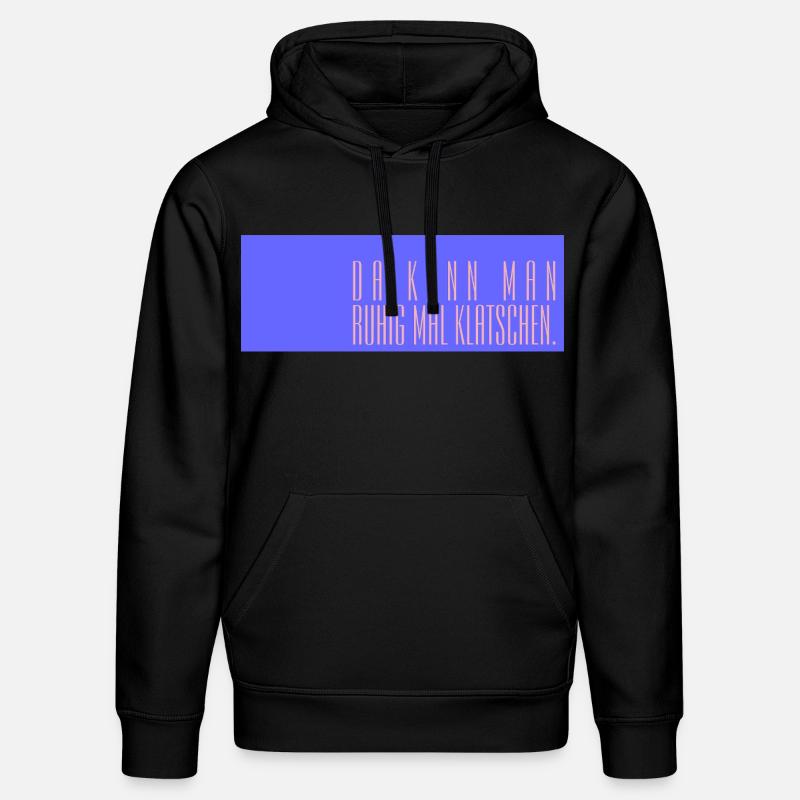 Da kann man ruhig mal klatschen - Stanley/Stella Unisex Bio-Hoodie DRUMMER  - Schwarz