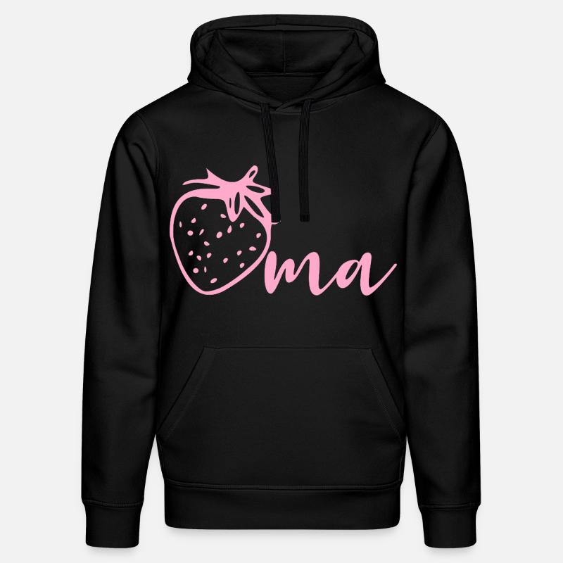 Fraises, grand-mère - Sweat à capuche bio DRUMMER Stanley/Stella Unisexe - noir