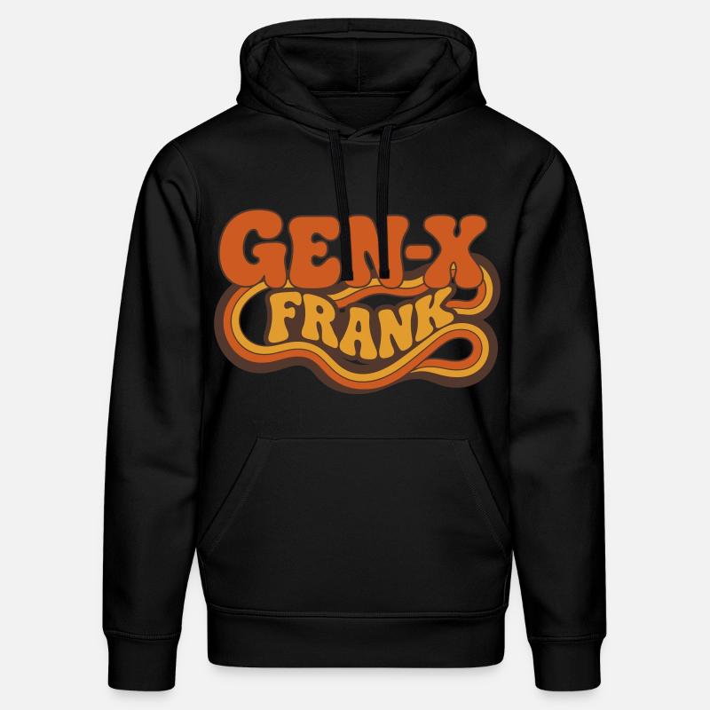 Logo rétro de Frank Gen-X - Sweat à capuche bio DRUMMER Stanley/Stella Unisexe - noir