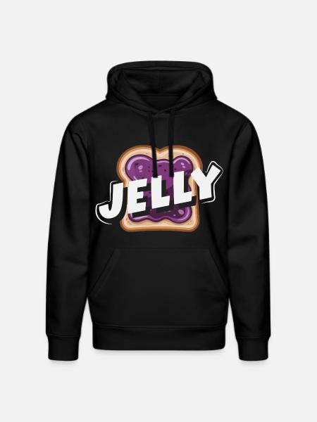 Peanut Butter & Jam Partner Look Design - Stanley/Stella DRUMMER Unisex Organic Hoodie - black
