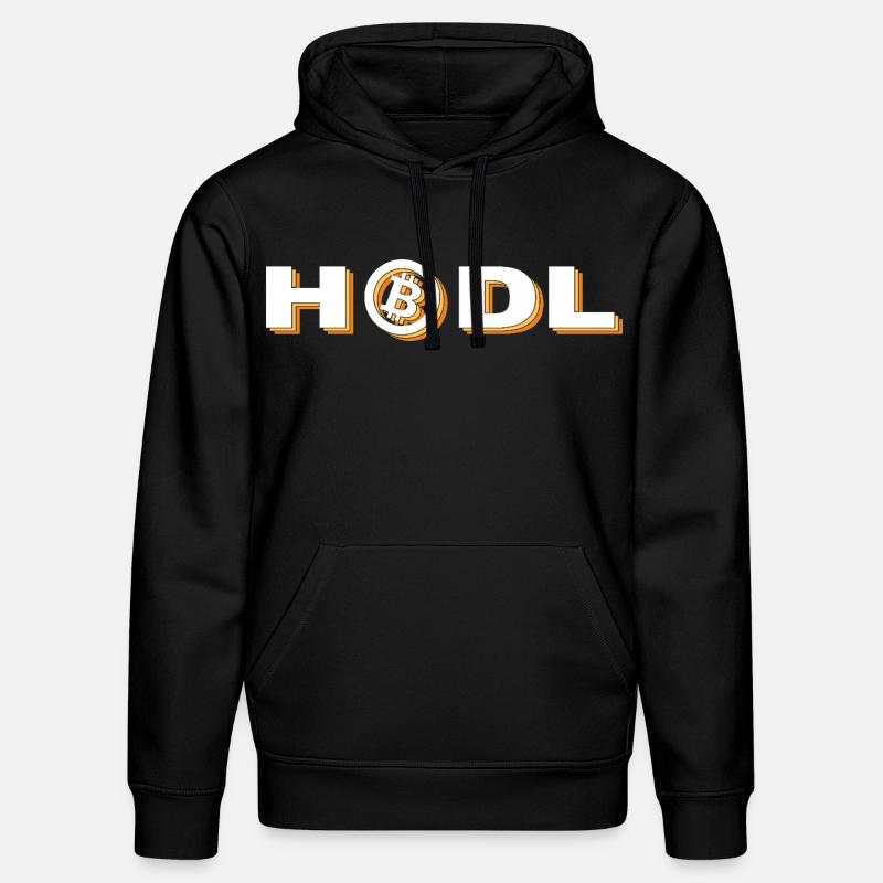Bitcoin - Hodl - Sweat à capuche bio DRUMMER Stanley/Stella Unisexe - noir