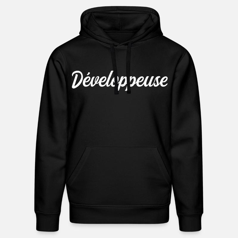 Développeuse - Sweat à capuche bio DRUMMER Stanley/Stella Unisexe - noir