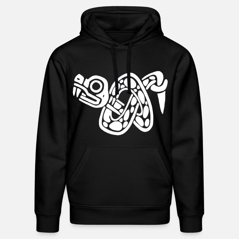 Noeud de serpent blanc - Sweat à capuche bio DRUMMER Stanley/Stella Unisexe - noir