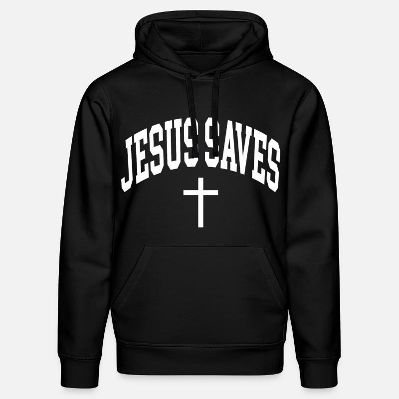 Jésus sauve - Sweat à capuche bio DRUMMER Stanley/Stella Unisexe - noir