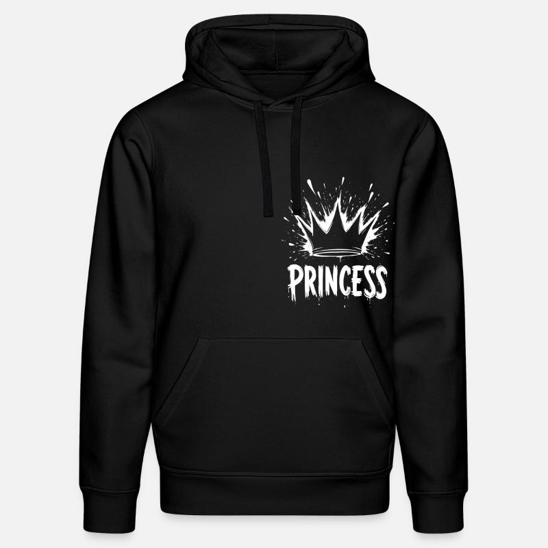 Princesse Crown Splash - Sweat à capuche bio DRUMMER Stanley/Stella Unisexe - noir
