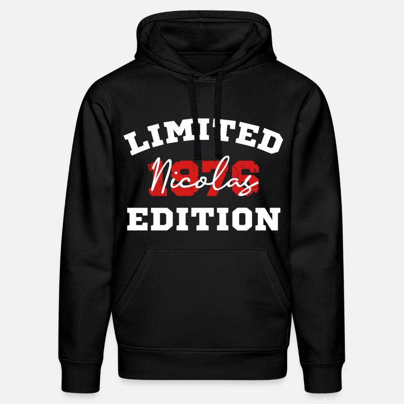 Edition Nicolas Limitée - Sweat à capuche bio DRUMMER Stanley/Stella Unisexe - noir