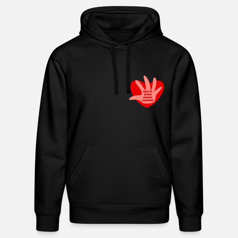 Message st valentin - Sweat à capuche bio DRUMMER Stanley/Stella Unisexe - noir