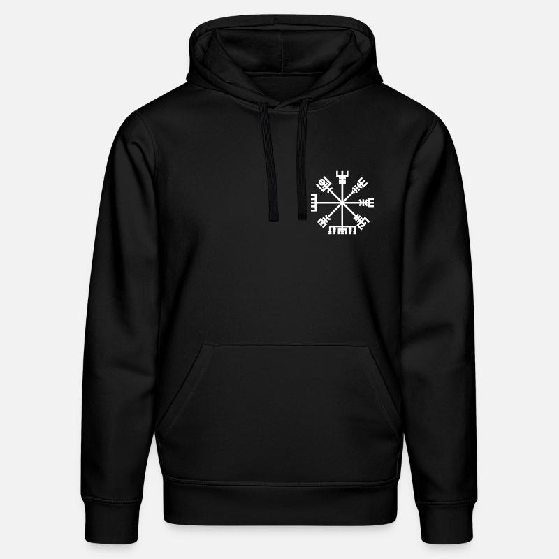 Couleur blanche Vegvisir - Sweat à capuche bio DRUMMER Stanley/Stella Unisexe - noir