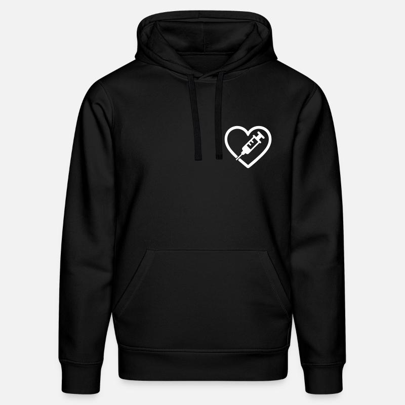 Herz + Krankenschwester – Super-Eltern-Krankenschwester - Stanley/Stella Unisex Bio-Hoodie DRUMMER  - Schwarz