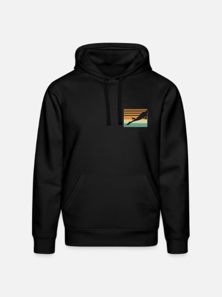 Diver Flag - Stanley/Stella Unisex Bio-Hoodie DRUMMER - Schwarz