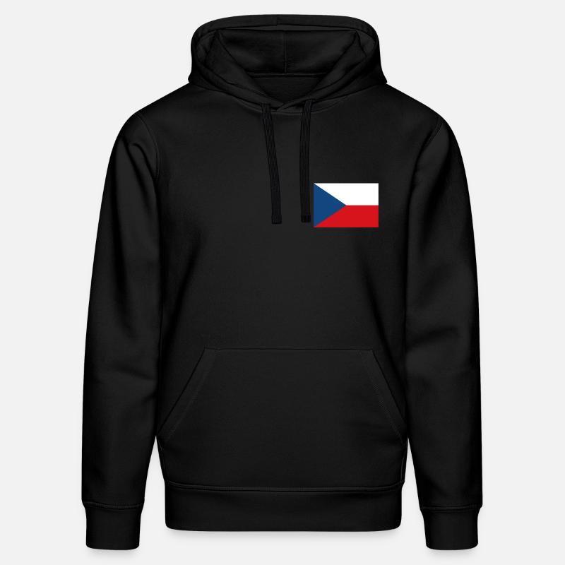 Drapeau de la République tchèque - Sweat à capuche bio DRUMMER Stanley/Stella Unisexe - noir
